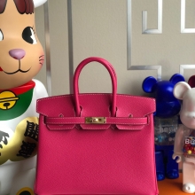 Hermes Birkin 25CM Epsom E5 Rose Tyrien GHW 2020