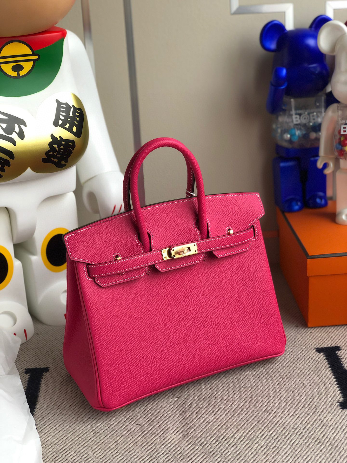Hermes Birkin 25CM Epsom E5 Rose Tyrien GHW 2020