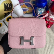 Hermes Constance 18CM Chevre 3Q Rose Sakura PHW Handmade