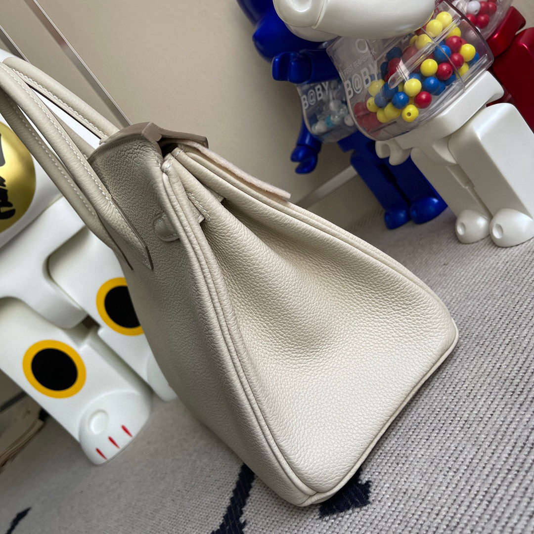 RepLadies Trust Seller : Hermes Birkin 25CM Togo CK10 Craie GHW Handmade Stock