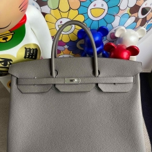 RepLadies Birkin 40CM Togo 8F Etain PHW Handmade