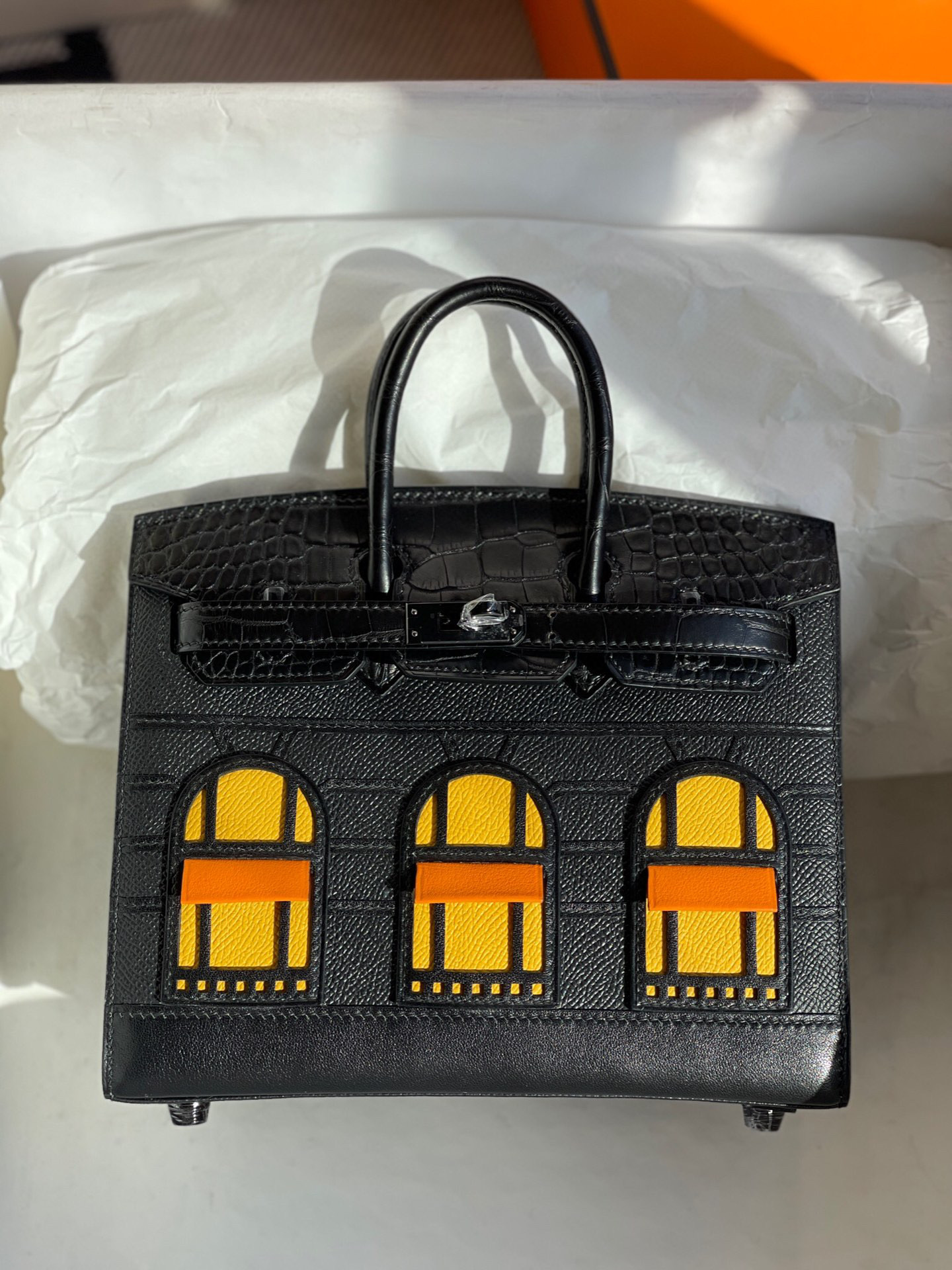 Hermes Birkin 20CM House Bags Nior So Black Limited Edition