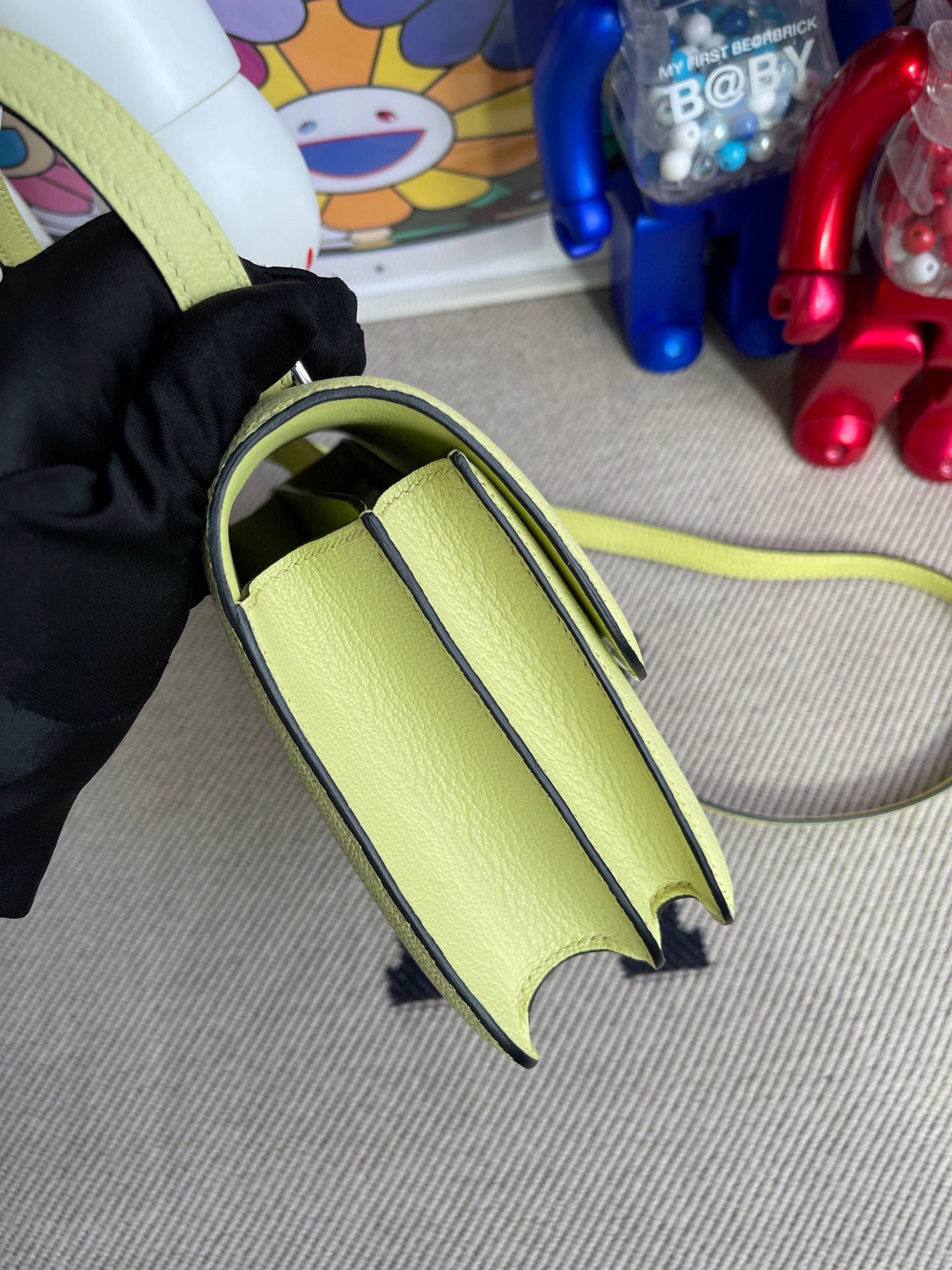 Hermes Constance 18CM Chevre R9 Jaune Bourgeon PHW Handmade