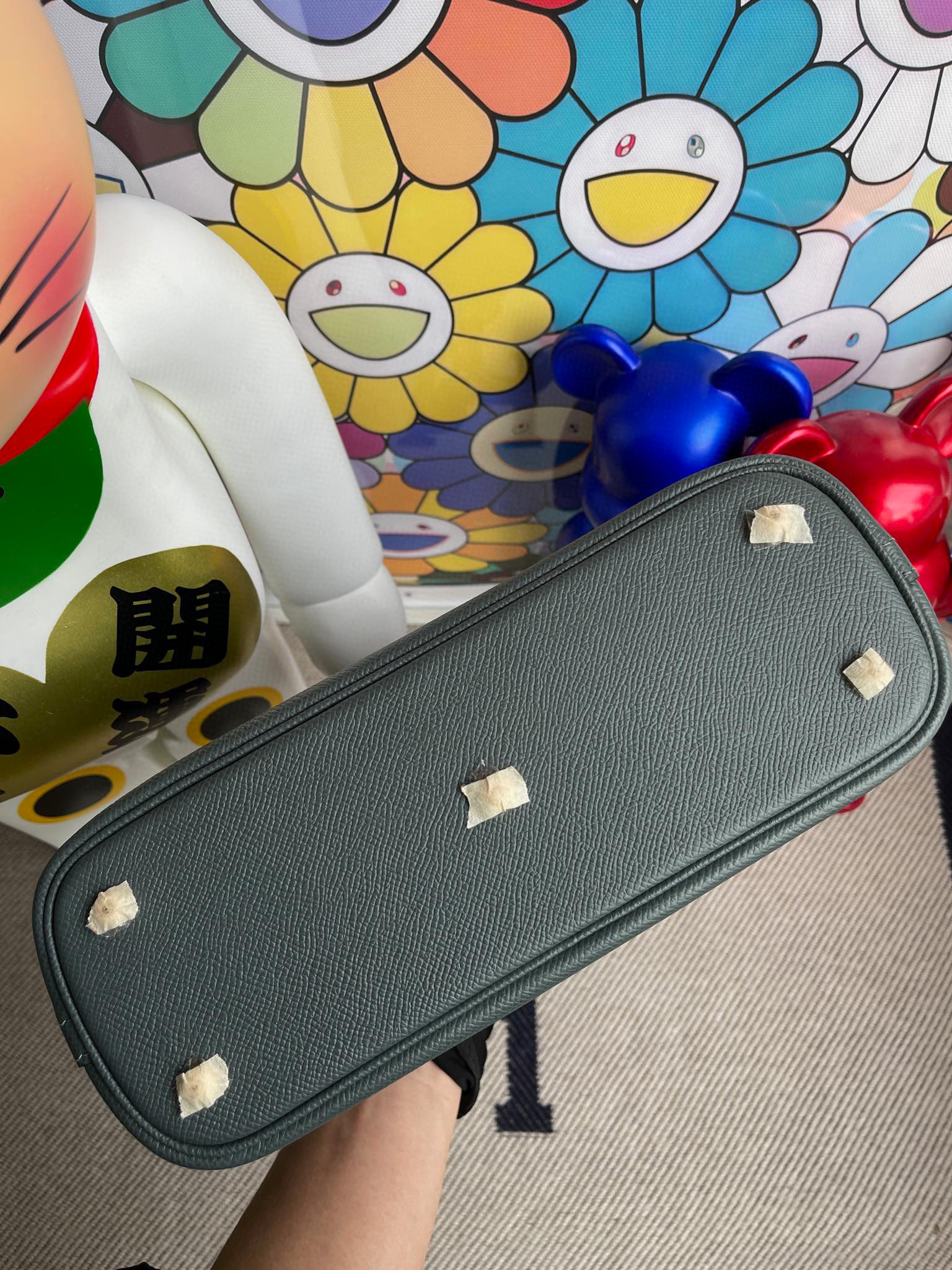 2021 New Hermes Bolide 25CM Epsom Y7 Bleu Orage GHW Handmade