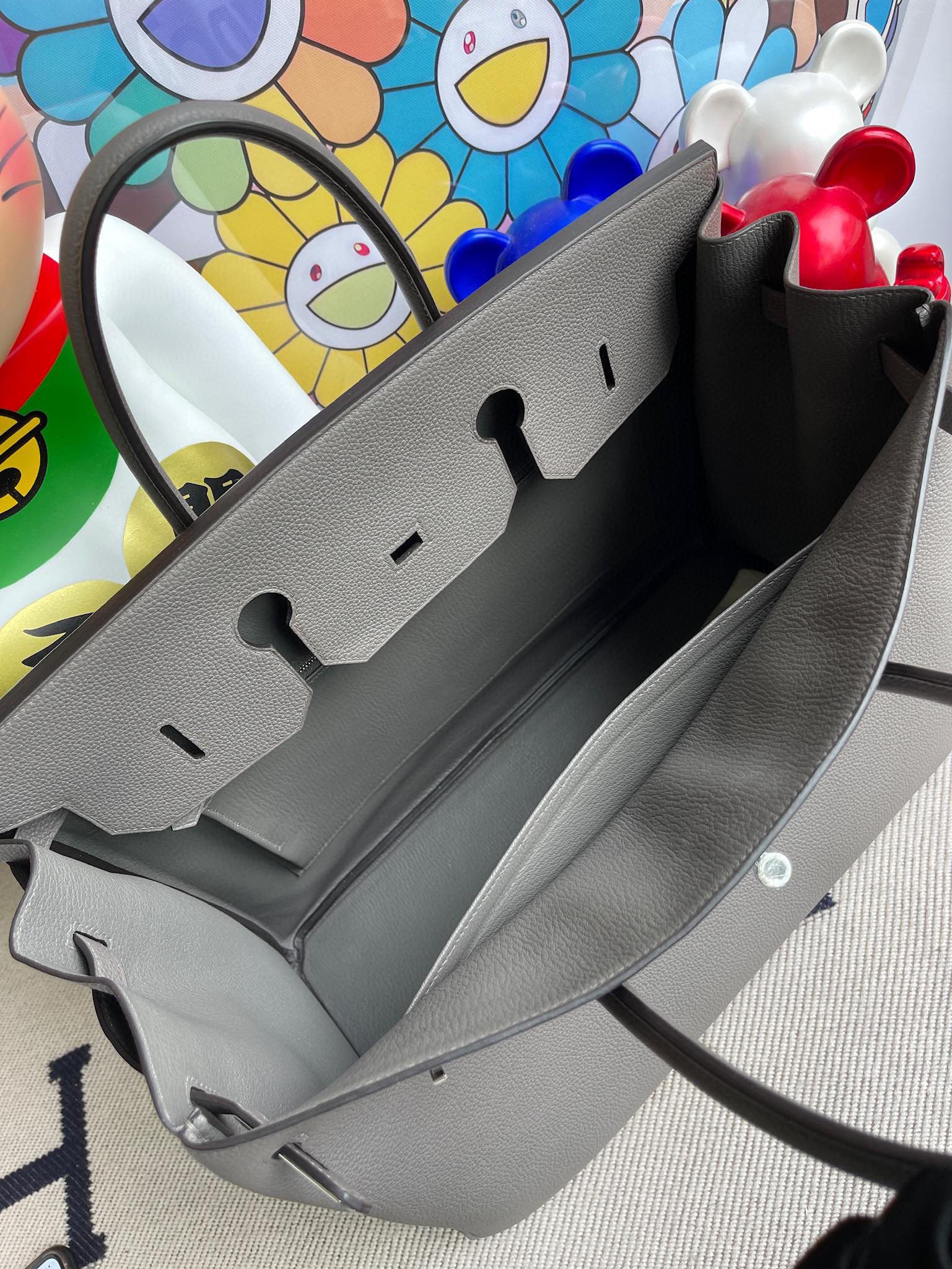 RepLadies Birkin 40CM Togo 8F Etain PHW Handmade