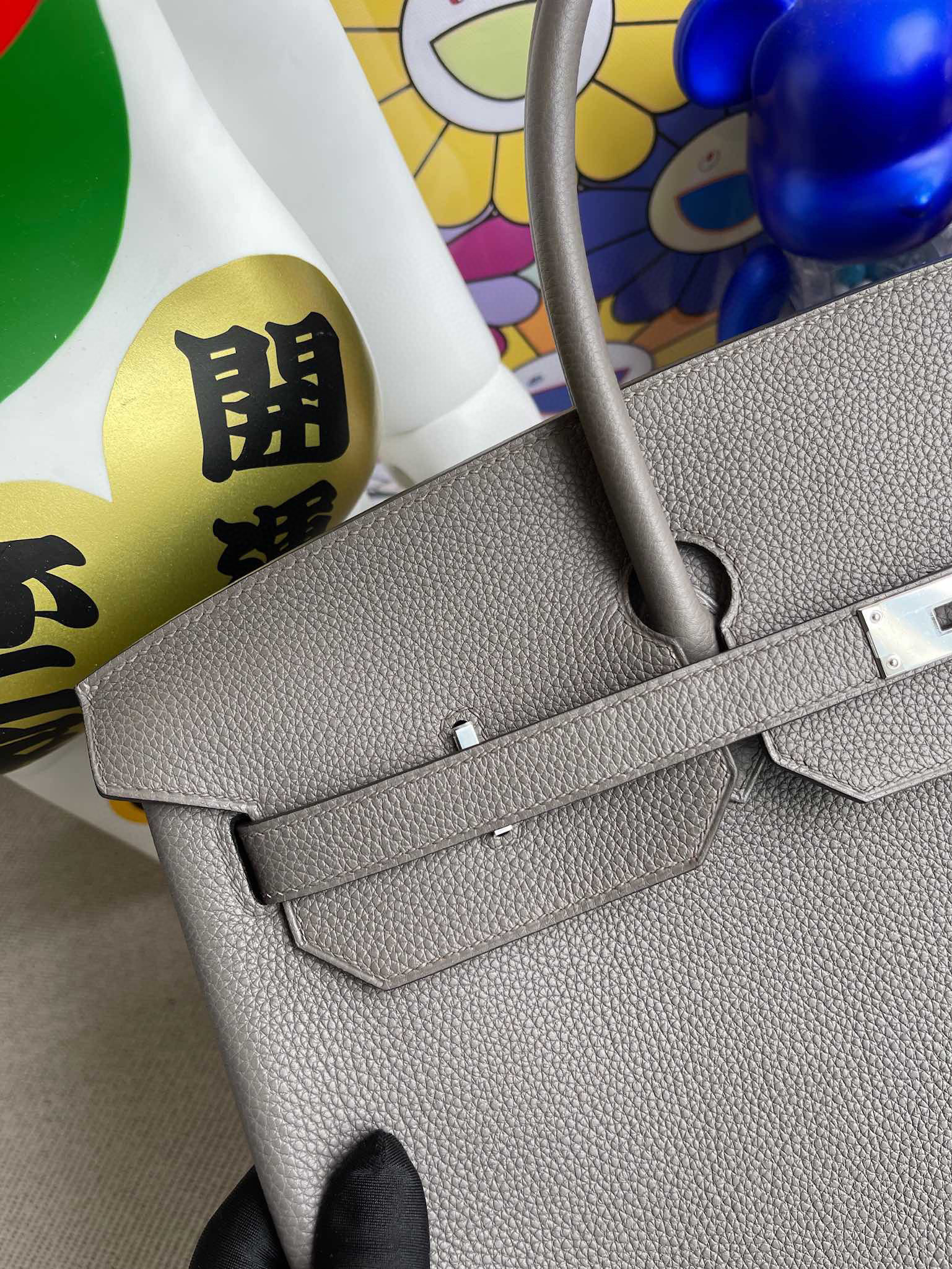 RepLadies Birkin 40CM Togo 8F Etain PHW Handmade