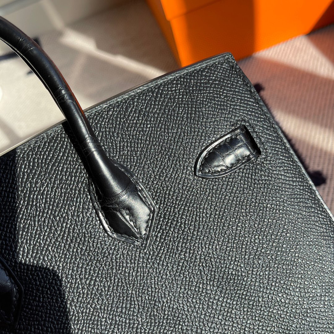 Hermes Birkin 20CM House Bags Nior So Black Limited Edition