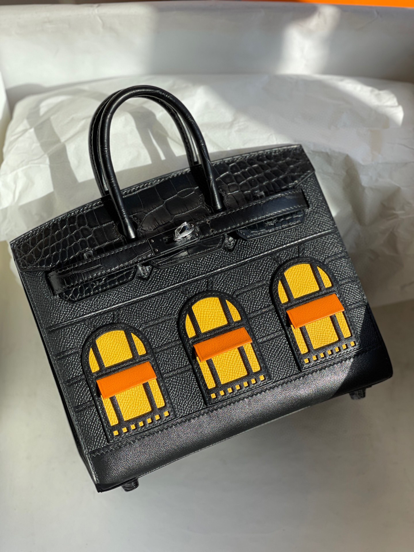 Hermes Birkin 20CM House Bags Nior So Black Limited Edition