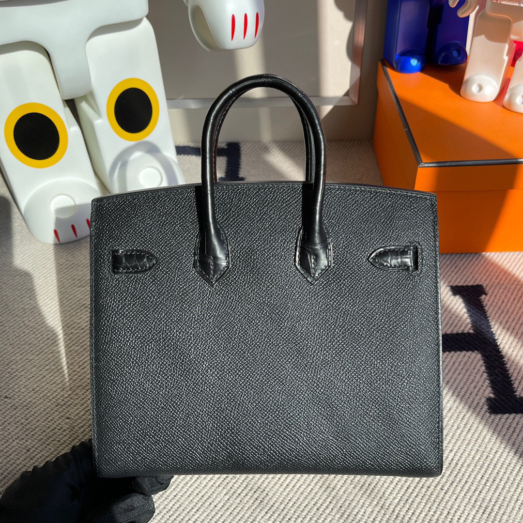 Hermes Birkin 20CM House Bags Nior So Black Limited Edition