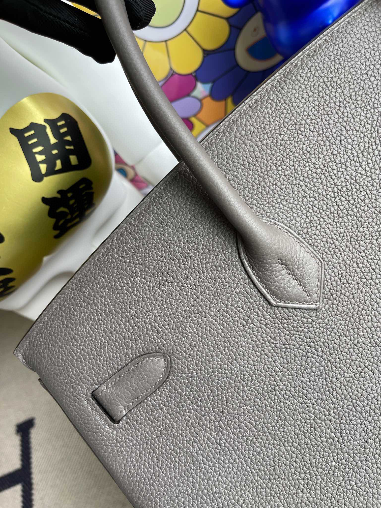 RepLadies Birkin 40CM Togo 8F Etain PHW Handmade