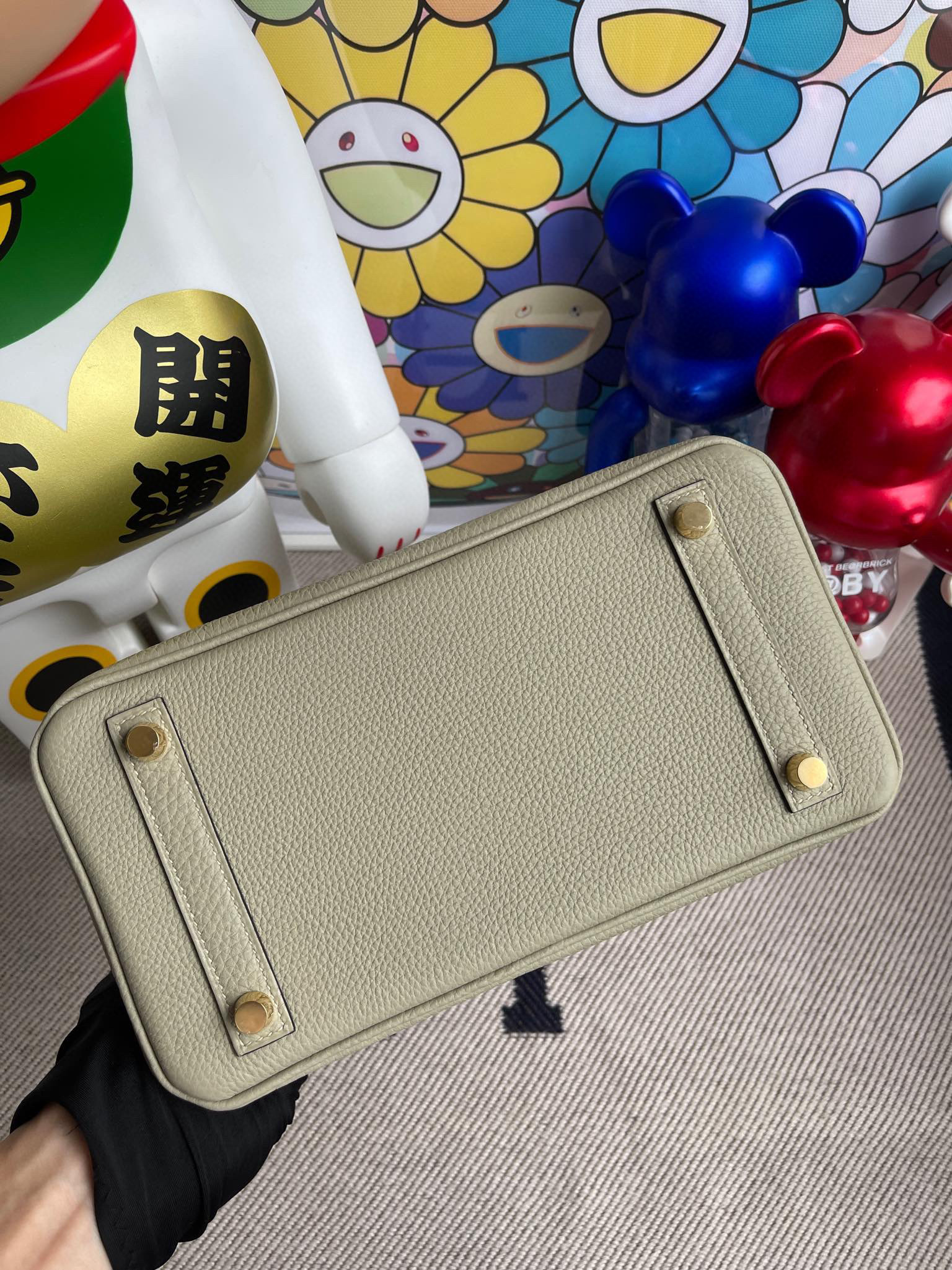 RepLadies Hermes Birkin 25CM Togo Leather Q1 Sauge Gold Hardware