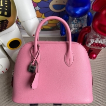 RepLadies Hermes Bolide 25CM Epsom 5P Pink Silver Hardware