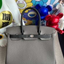 RepLadies Hermes Birkin 30CM Togo 8F Etain CK89 Nior Silver Hardware